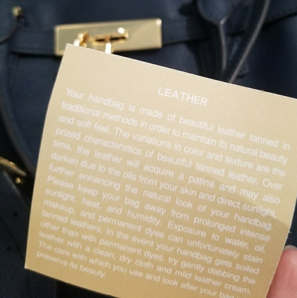 Michael Kors Navy Blue Purse - Picture 7 of 7